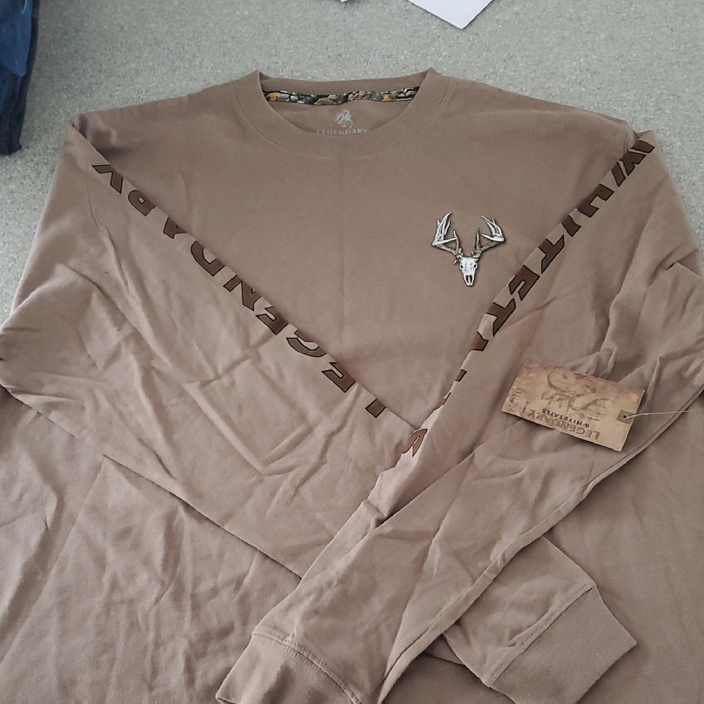 Legendary Whitetails Tan Long Sleeve MENS NWT